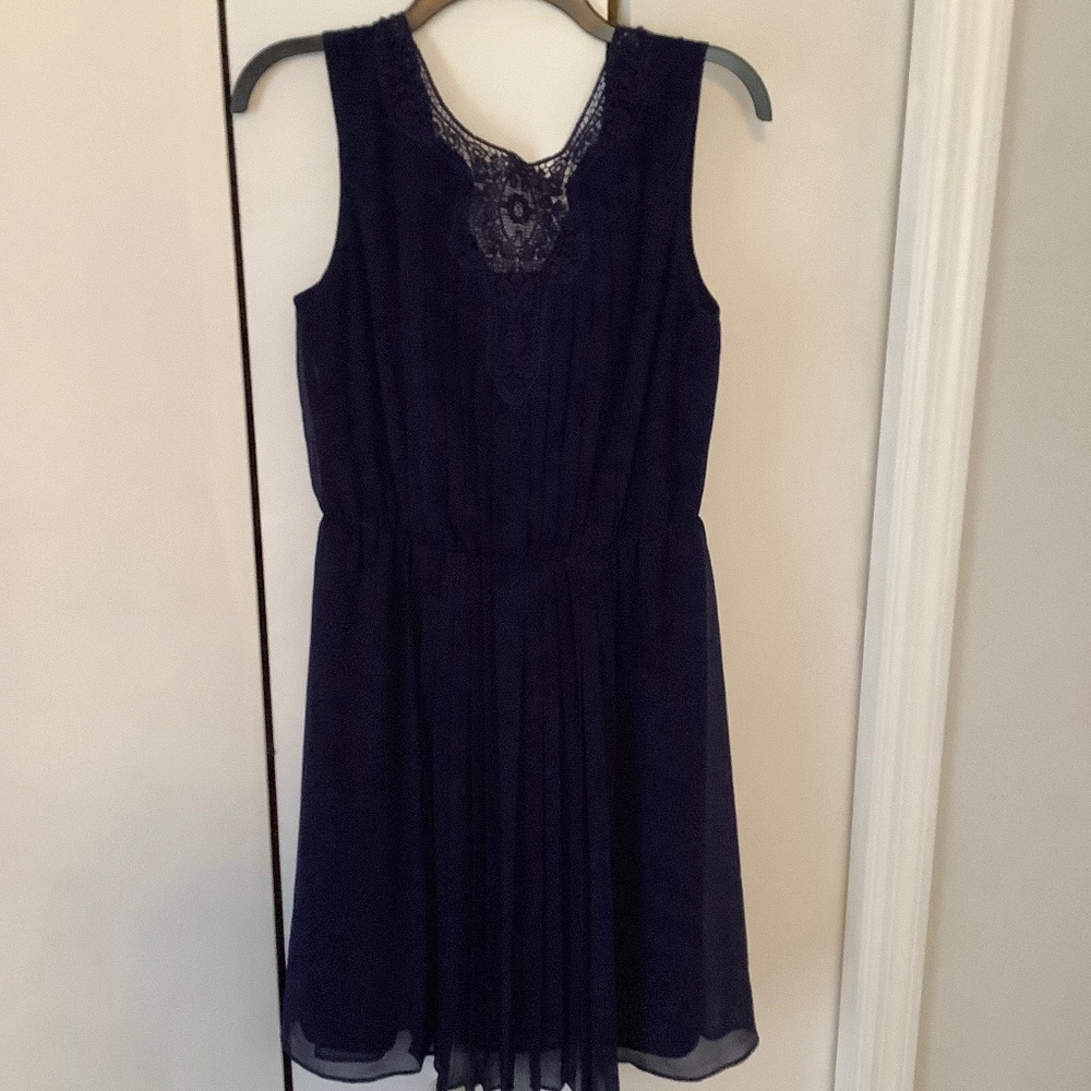 Navy Blue Sleeveless Dress